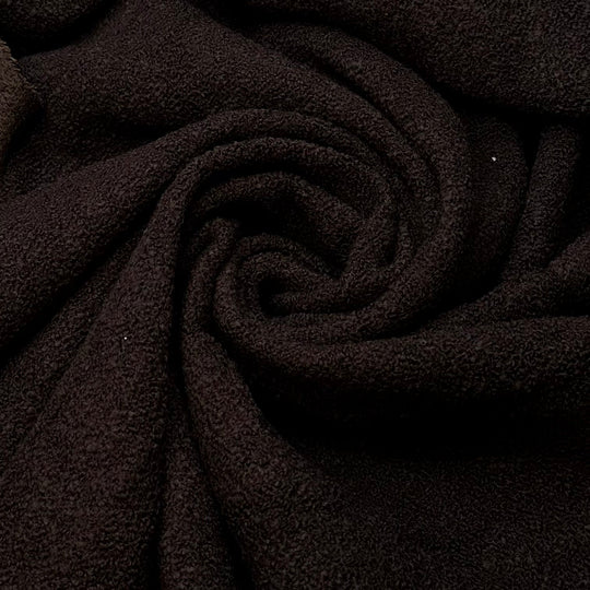 Lounging In A Suit - Wool Blend Woven - Dark Brown - 1M Bundle - True Deadstock fabric Fabric by private - Sustainable Textile | FABCYCLE