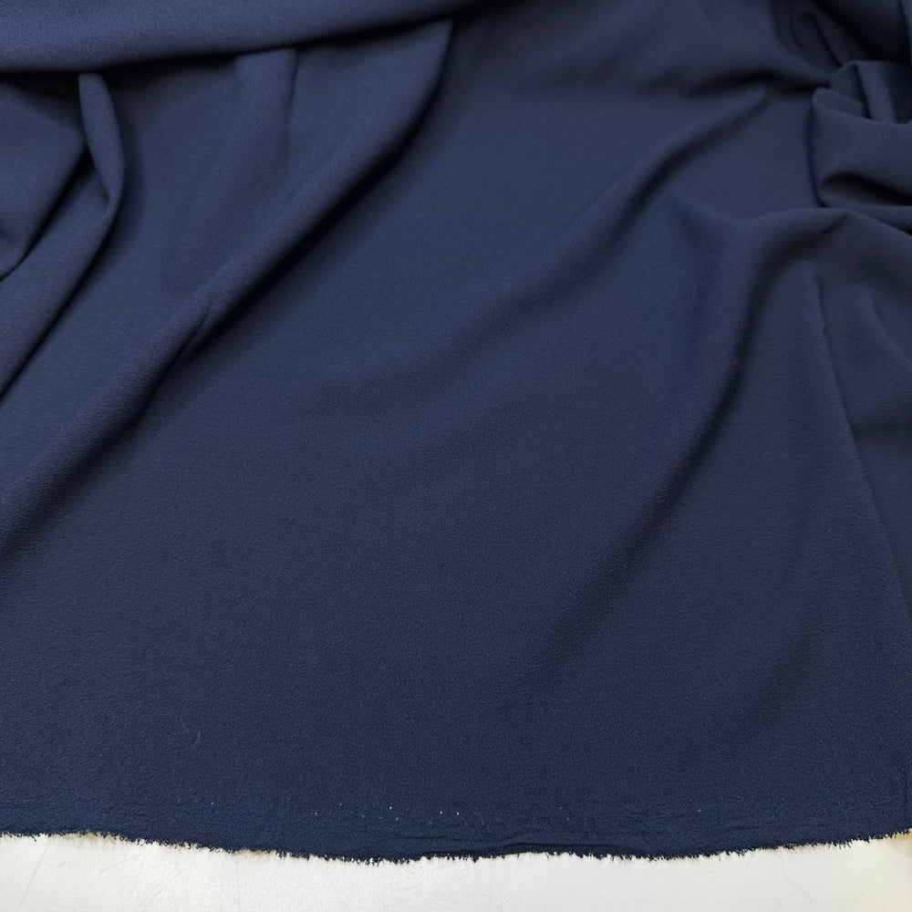 Love A Classic - Crepe Poly Woven - Navy - 4.6M Bundle - True Deadstock fabric Fabric by private - Sustainable Textile | FABCYCLE