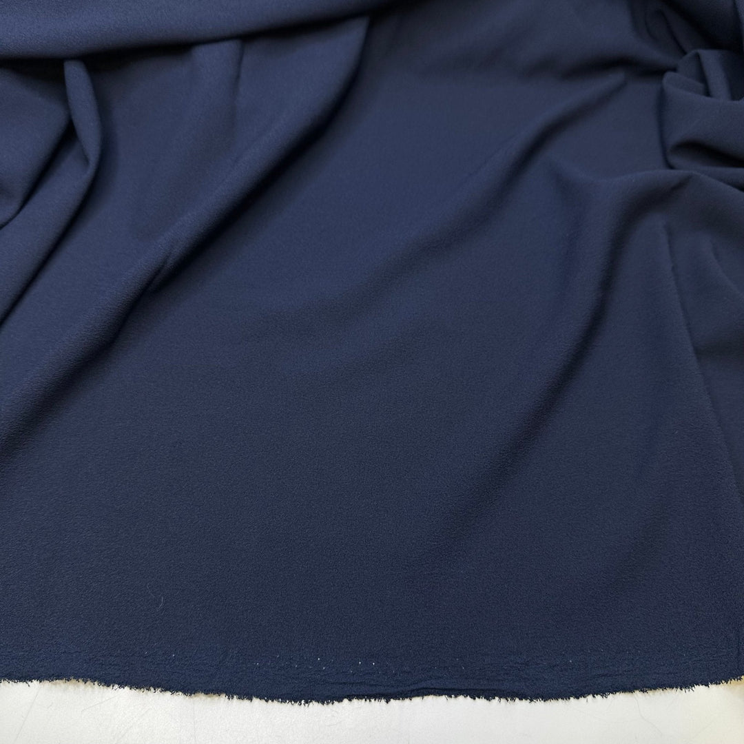 Love A Classic - Crepe Poly Woven - Navy - 4.6M Bundle - True Deadstock fabric Fabric by private - Sustainable Textile | FABCYCLE