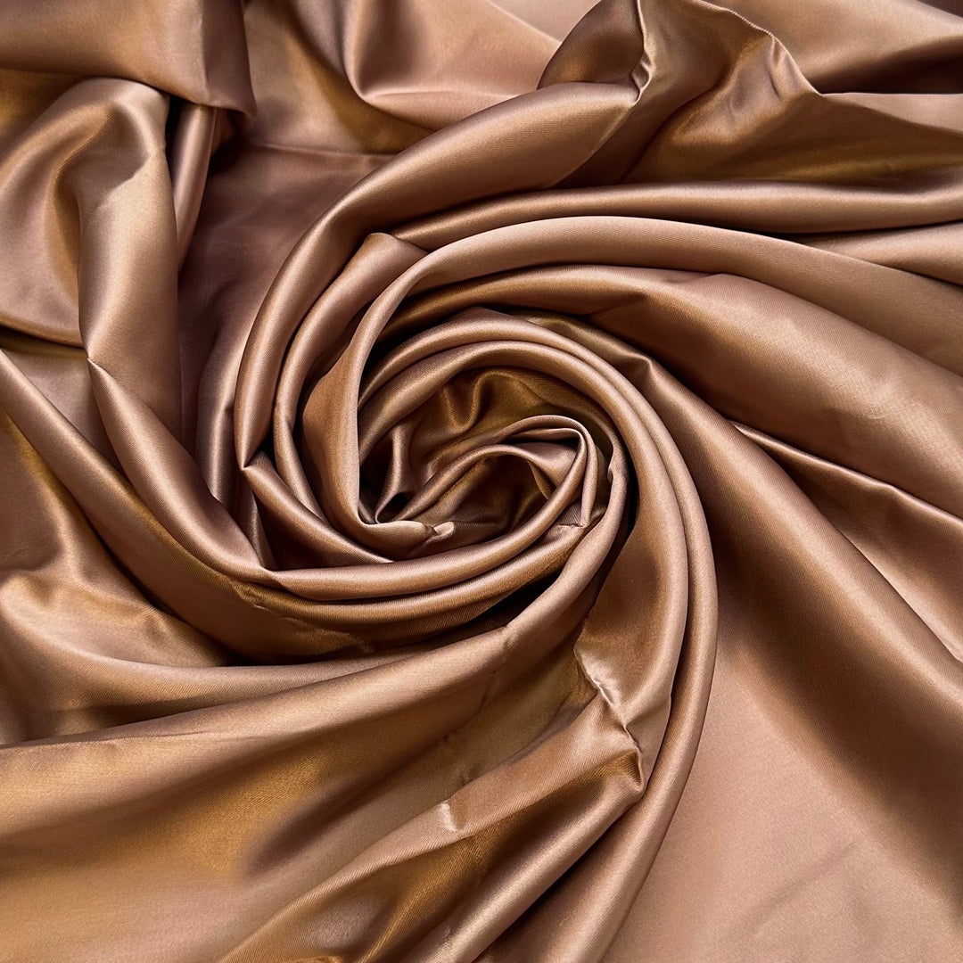 Love Actually - Polyester Blend Woven - Light Brown - 1.1M Bundle - True Deadstock fabric Fabric by private - Sustainable Textile | FABCYCLE