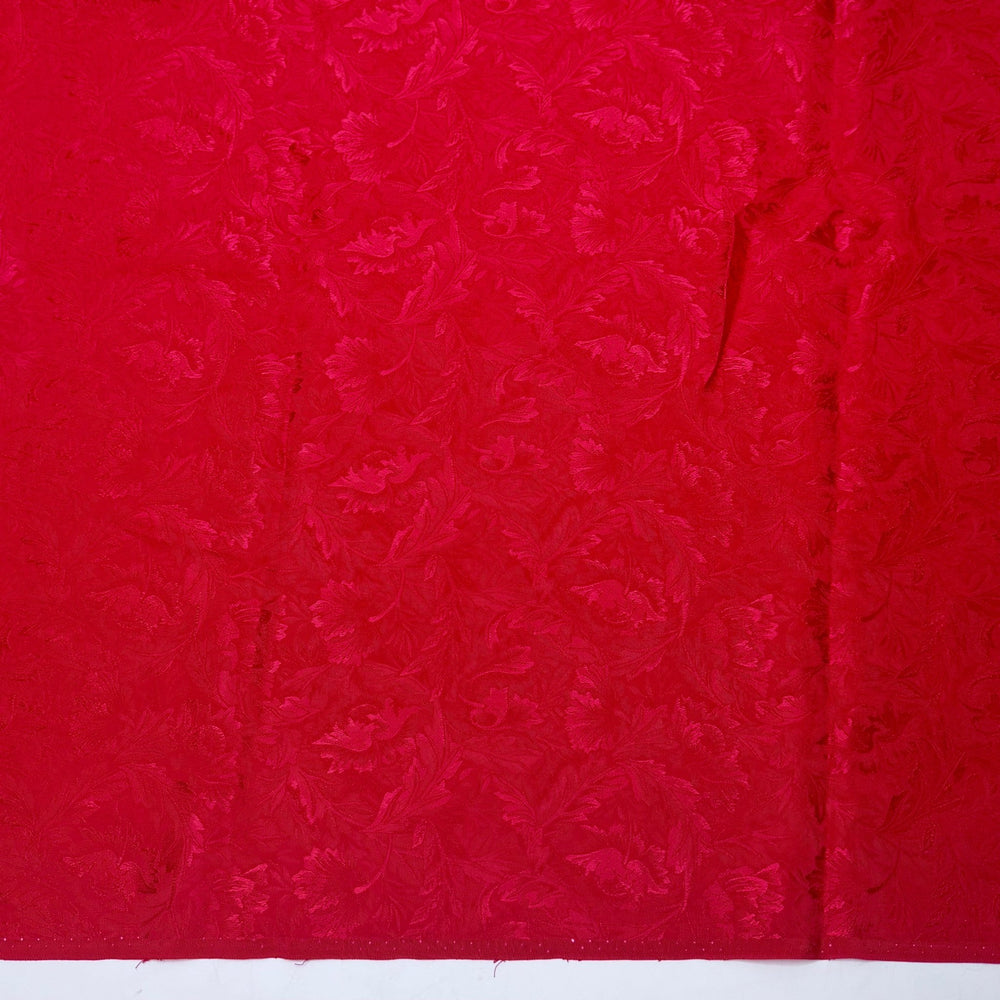 Love At First Dance - Jacquard Polyester Blend Woven - Red Floral - 3.3M Bundle - True Deadstock fabric Fabric by private - Sustainable Textile | FABCYCLE