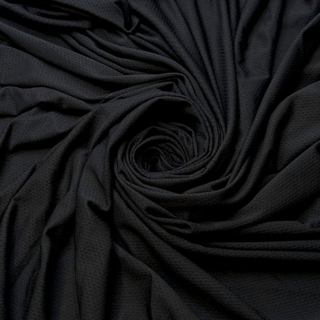 Love At First Sight - Polyester Blend Knit - Dark Grey - 2.9M Bundle - True Deadstock fabric Fabric by private - Sustainable Textile | FABCYCLE