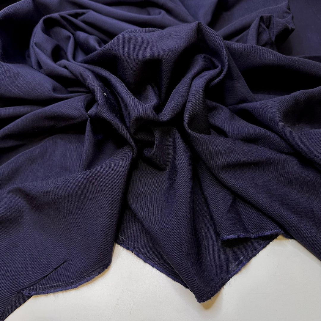 Love At Sea - Cotton/Poly Woven - Navy - 1.2M Bundle - True Deadstock fabric Fabric by private - Sustainable Textile | FABCYCLE