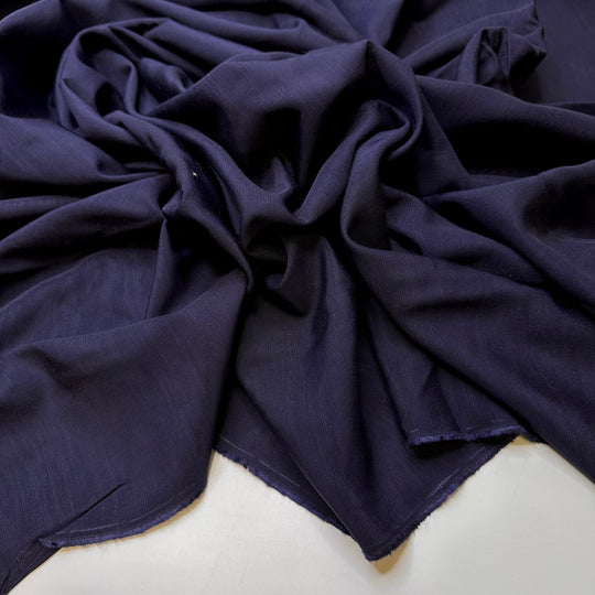 Love At Sea - Cotton/Poly Woven - Navy - 1.2M Bundle - True Deadstock fabric Fabric by private - Sustainable Textile | FABCYCLE