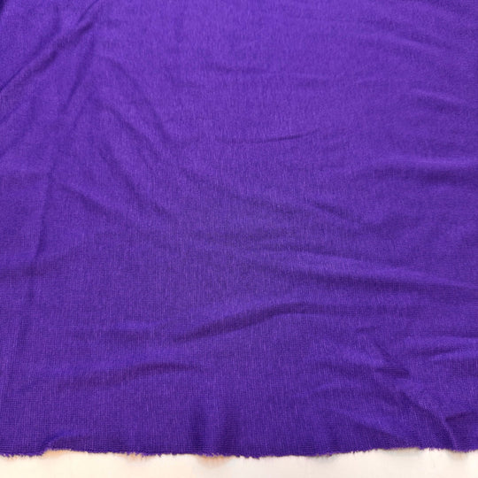 Loyal And Protective - Rib Knit Bamboo Blend Knit - Purple - 2M Bundle - True Deadstock fabric Fabric by private - Sustainable Textile | FABCYCLE