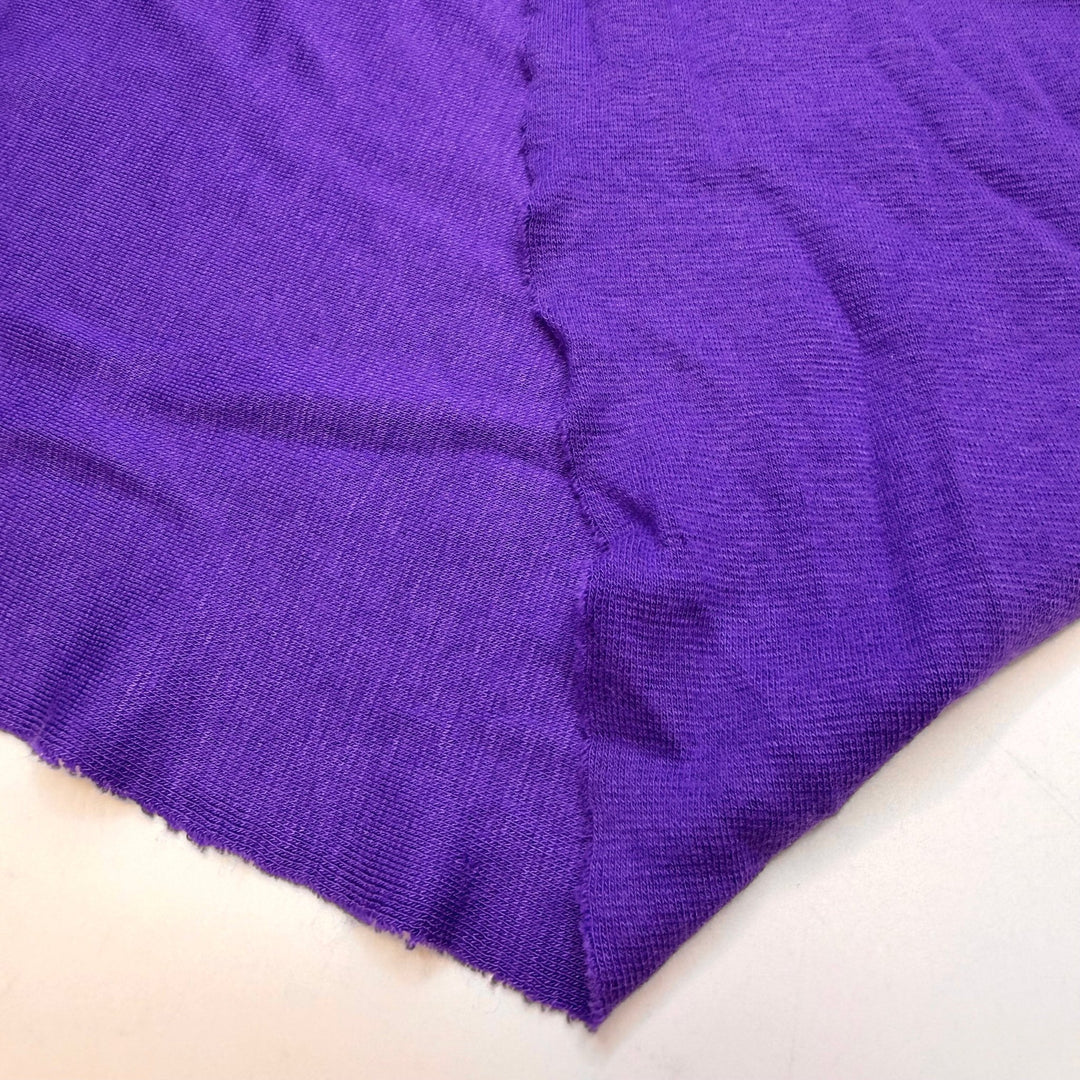 Loyal And Protective - Rib Knit Bamboo Blend Knit - Purple - 2M Bundle - True Deadstock fabric Fabric by private - Sustainable Textile | FABCYCLE