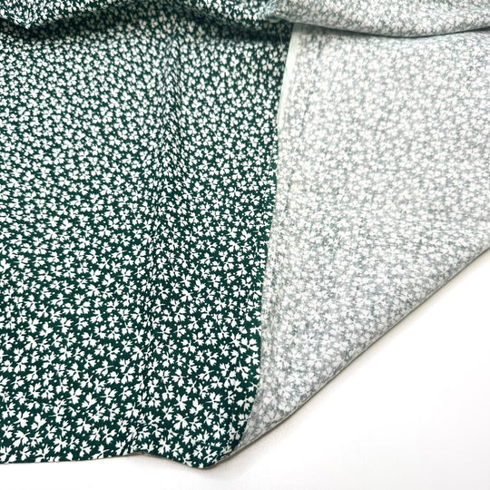 Lucked Out - Cotton Blend Woven - White/Green Clovers - 2M Bundle - True Deadstock fabric Fabric by private - Sustainable Textile | FABCYCLE