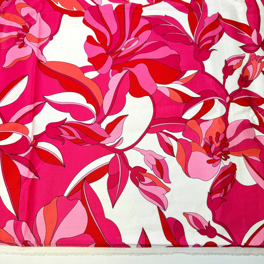 Lucky To Have You - Cotton Woven - Pink/White Floral - 2.3M Bundle - True Deadstock fabric Fabric by private - Sustainable Textile | FABCYCLE