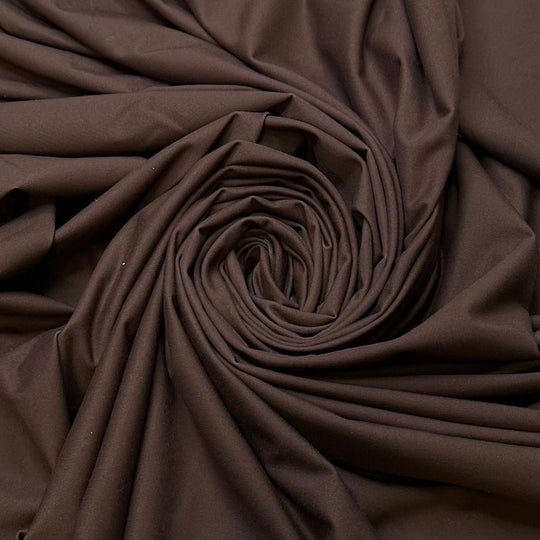 Lumberjack Competition - Chitosante Poly/Spandex Knit - Dark Brown - 1.5M Bundle - True Deadstock fabric Fabric by private - Sustainable Textile | FABCYCLE