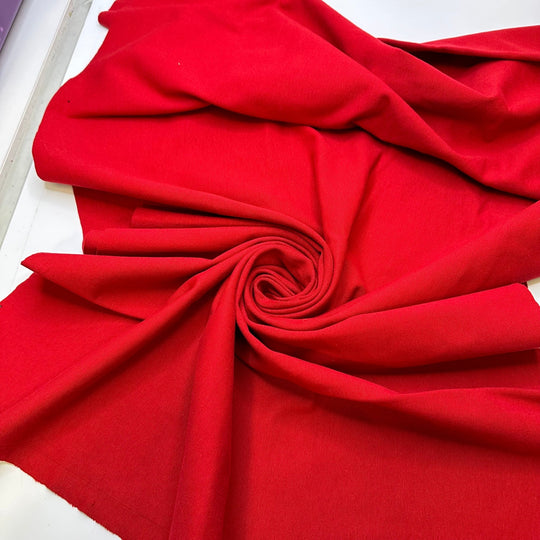 Made For You - Jersey Cotton Blend Knit - Red - 0.7M Bundle - True Deadstock fabric Fabric by private - Sustainable Textile | FABCYCLE