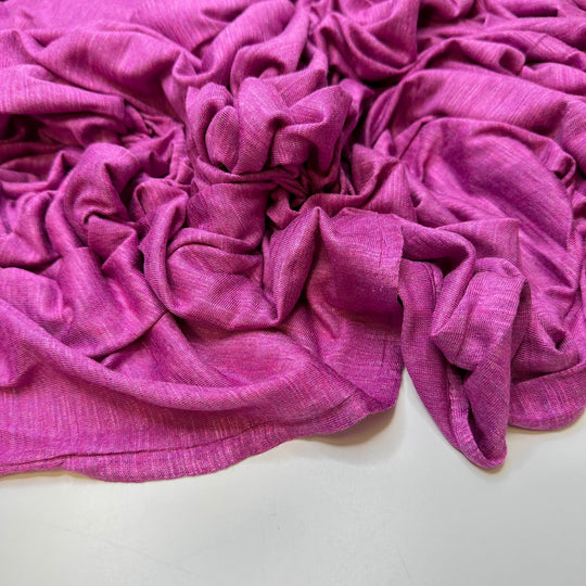 Magenta Magic - Jersey Natural Blend Knit - Dark Pink - Bundles - True Deadstock fabric Fabric by private - Sustainable Textile | FABCYCLE