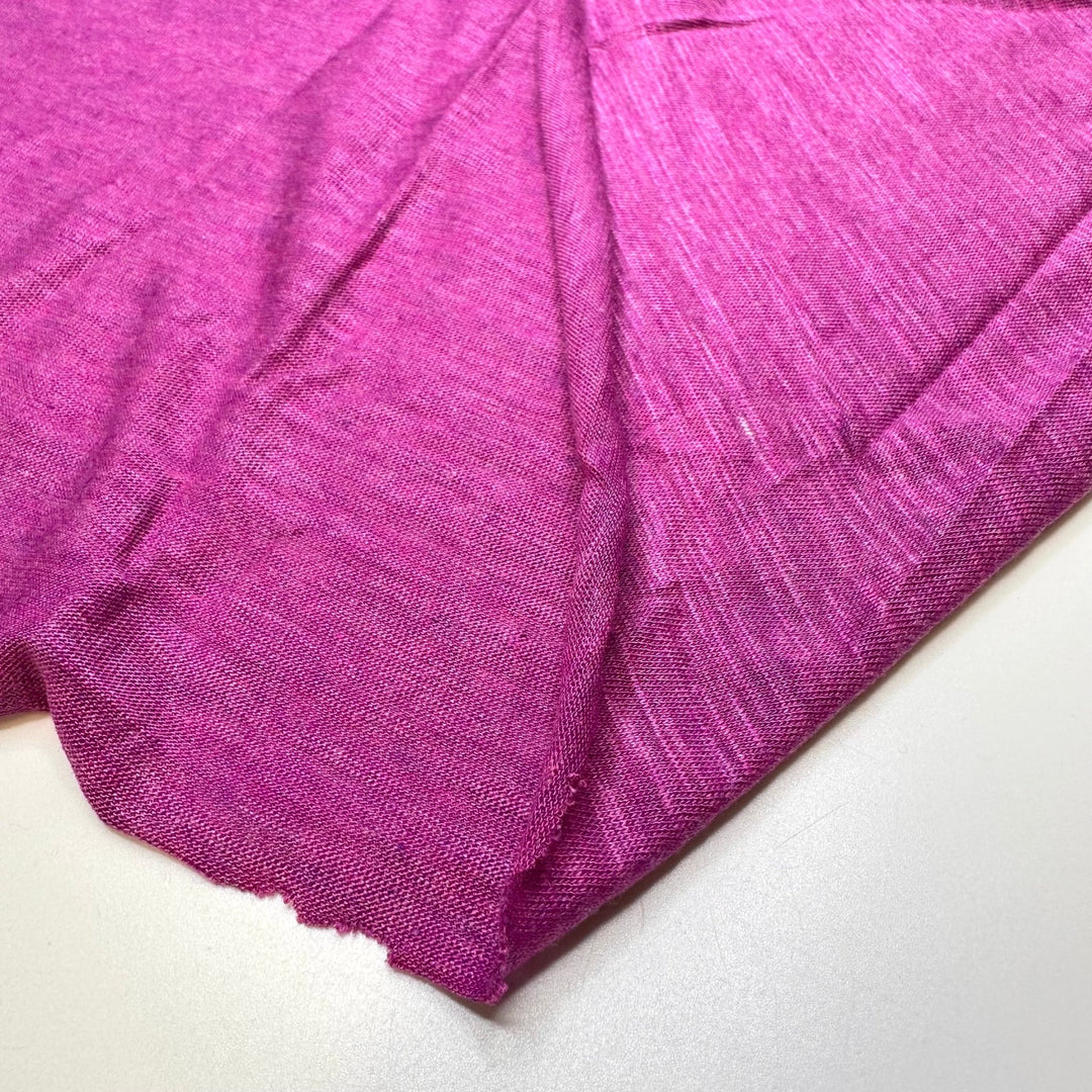 Magenta Magic - Jersey Natural Blend Knit - Dark Pink - Bundles - True Deadstock fabric Fabric by private - Sustainable Textile | FABCYCLE