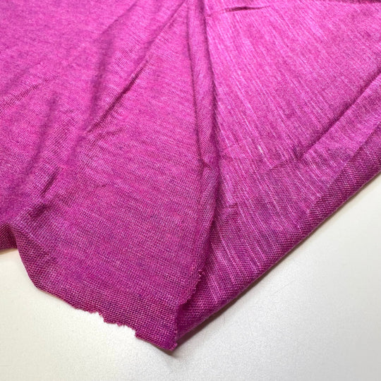 Magenta Magic - Jersey Natural Blend Knit - Dark Pink - Bundles - True Deadstock fabric Fabric by private - Sustainable Textile | FABCYCLE