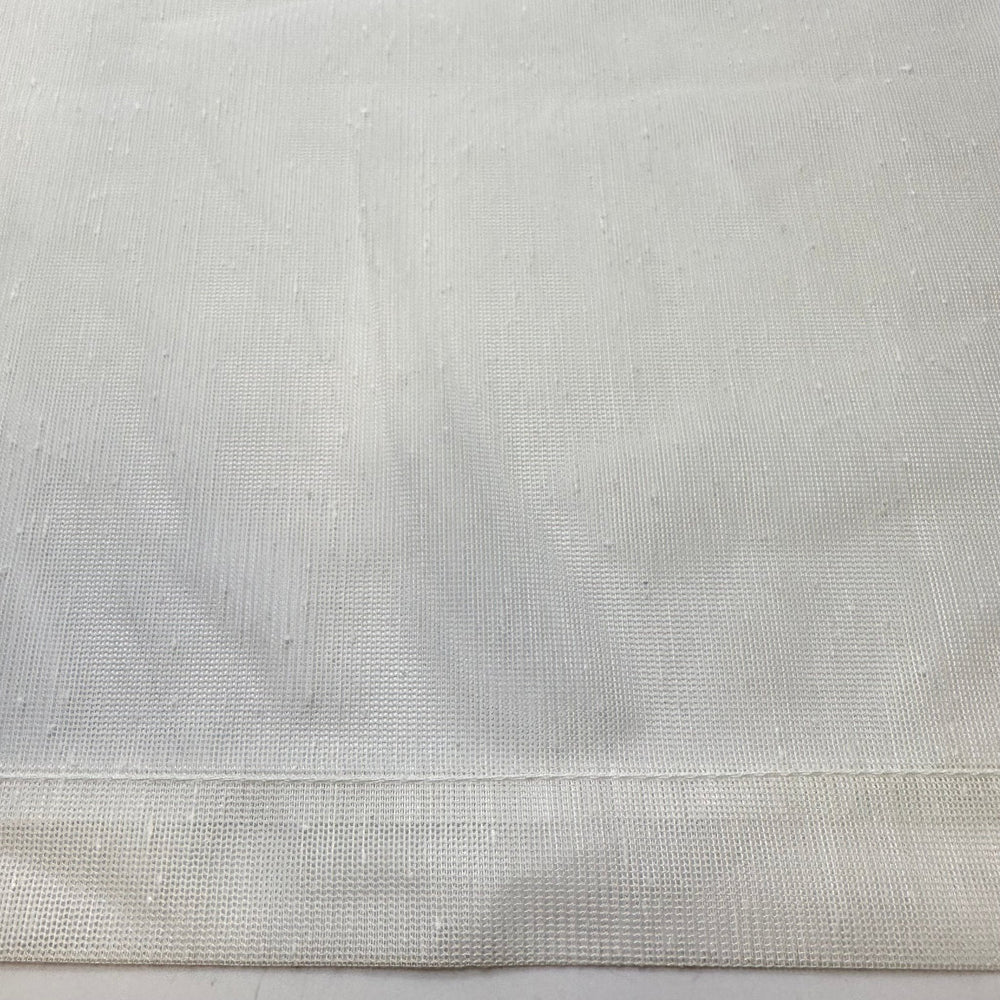 Maharaja Is A Kid - Polyester Blend Woven - White - 2.2M Bundle - True Deadstock fabric Fabric by private - Sustainable Textile | FABCYCLE