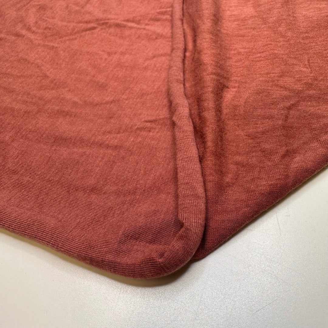 Make It Pumpkin Spiced - Jersey Bamboo Blend Knit - Full Orange - 1.4M Bundle - True Deadstock fabric Fabric by private - Sustainable Textile | FABCYCLE