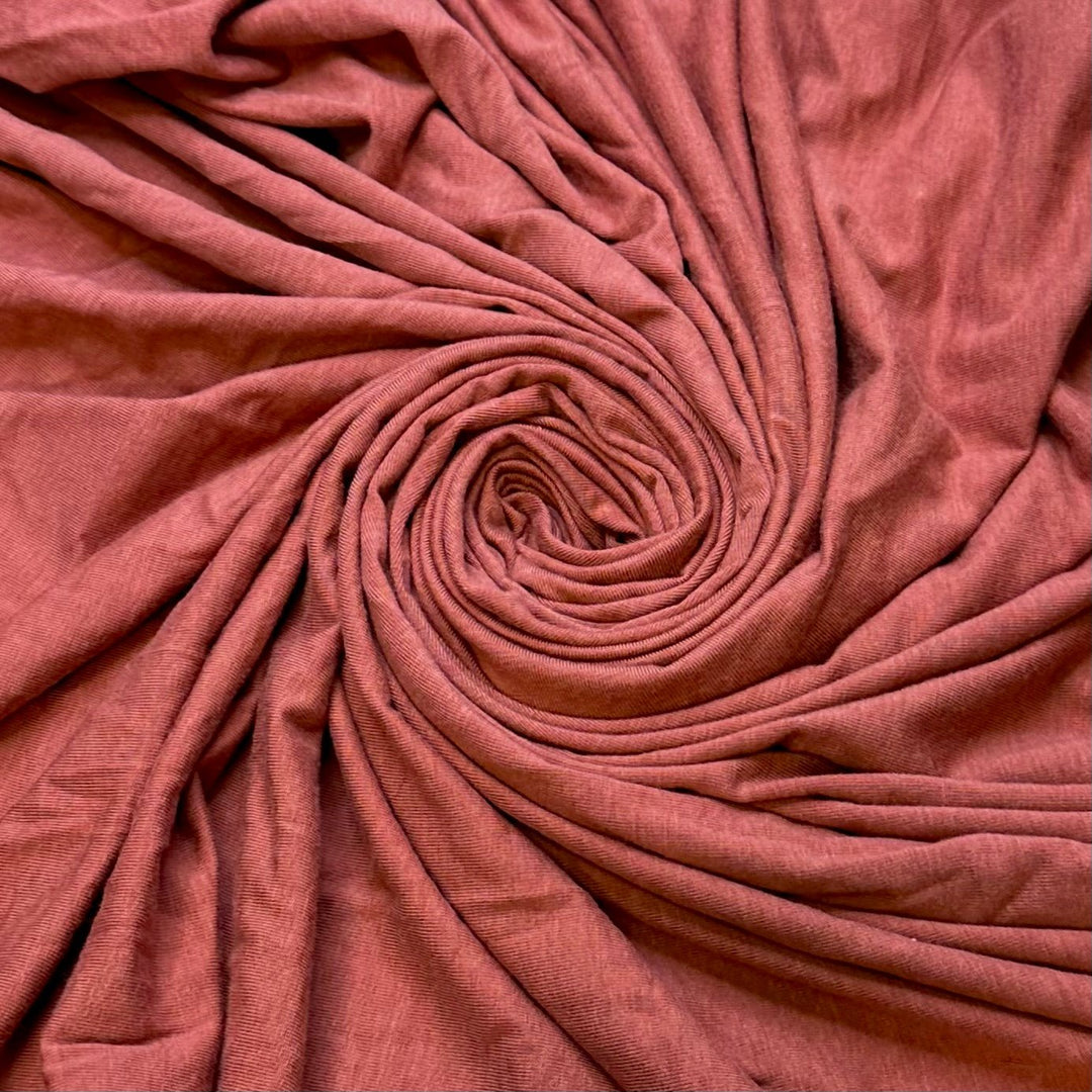Make It Pumpkin Spiced - Jersey Bamboo Blend Knit - Full Orange - 1.4M Bundle - True Deadstock fabric Fabric by private - Sustainable Textile | FABCYCLE