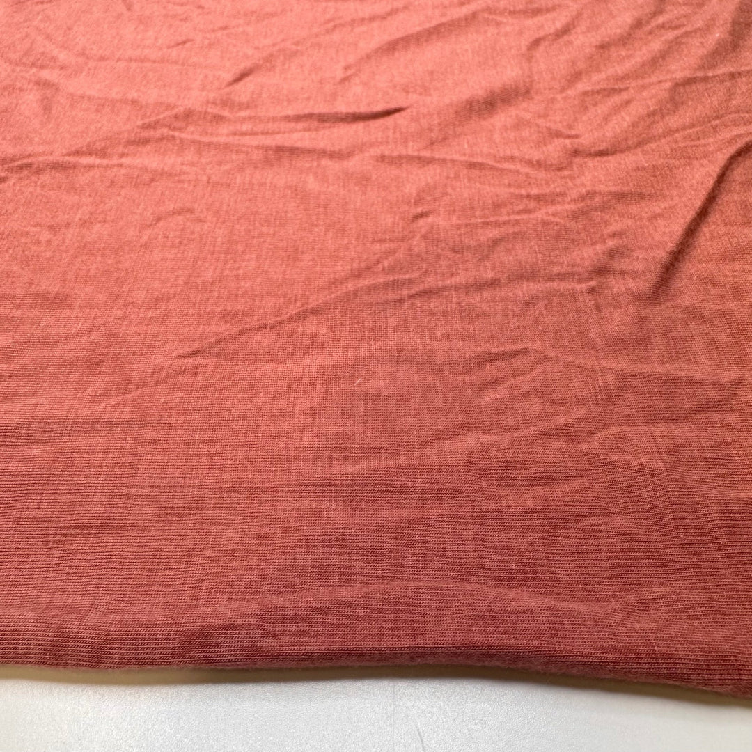 Make It Pumpkin Spiced - Jersey Bamboo Blend Knit - Full Orange - 1.4M Bundle - True Deadstock fabric Fabric by private - Sustainable Textile | FABCYCLE