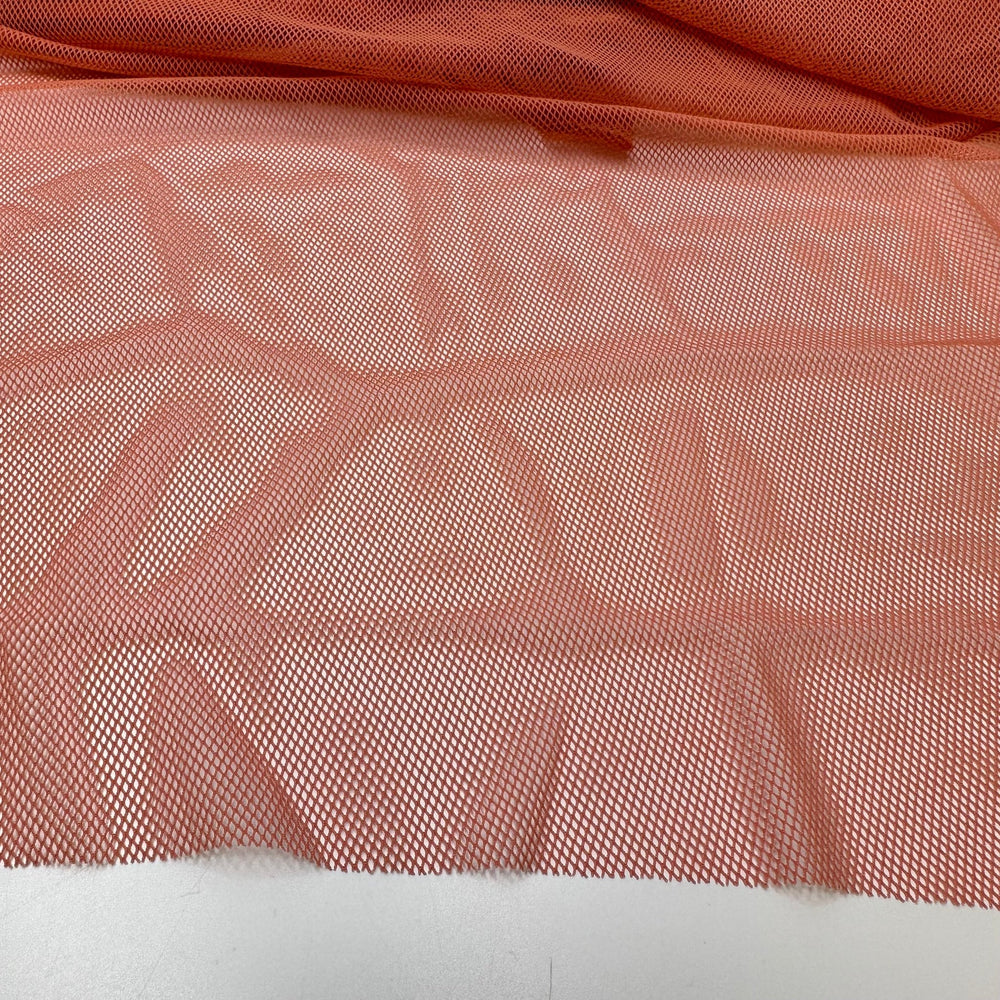 Make Me Blush - Mesh Polyester Blend Knit - Peach - 2.7M Bundle - True Deadstock fabric Fabric by private - Sustainable Textile | FABCYCLE