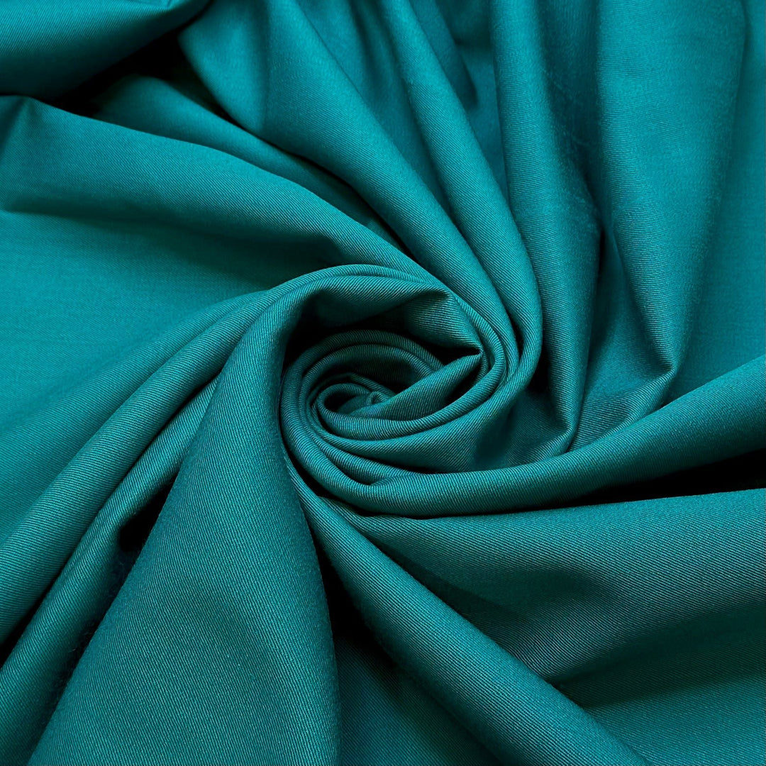 Make Me Into Something Good - Wool Woven - Teal - 3.6M Bundle - True Deadstock fabric Fabric by private - Sustainable Textile | FABCYCLE