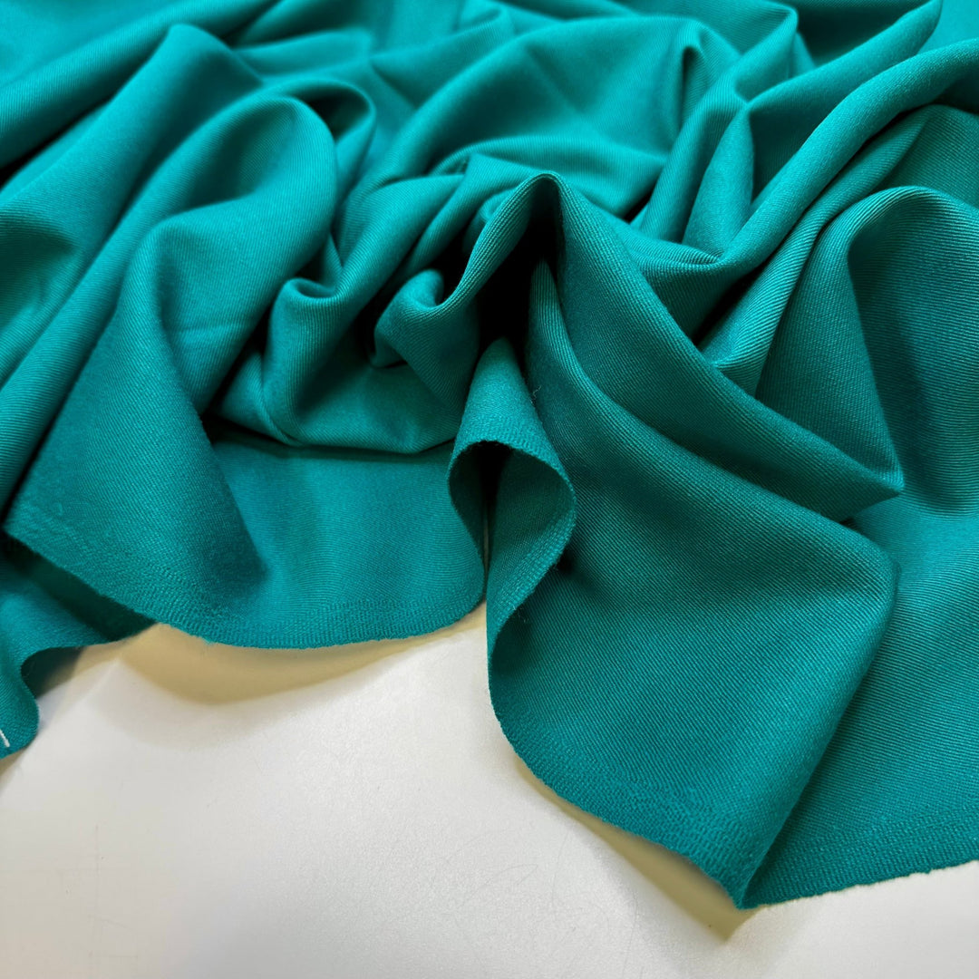 Make Me Into Something Good - Wool Woven - Teal - 3.6M Bundle - True Deadstock fabric Fabric by private - Sustainable Textile | FABCYCLE