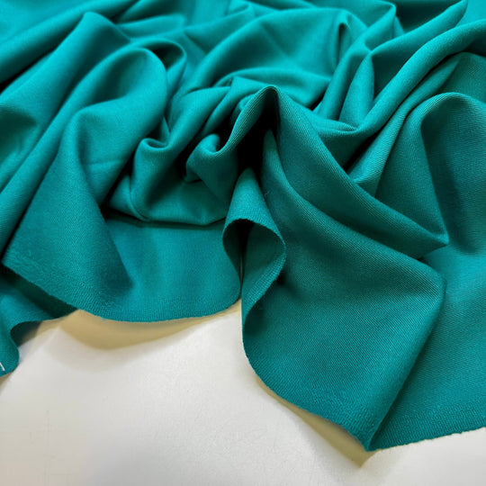 Make Me Into Something Good - Wool Woven - Teal - 3.6M Bundle - True Deadstock fabric Fabric by private - Sustainable Textile | FABCYCLE