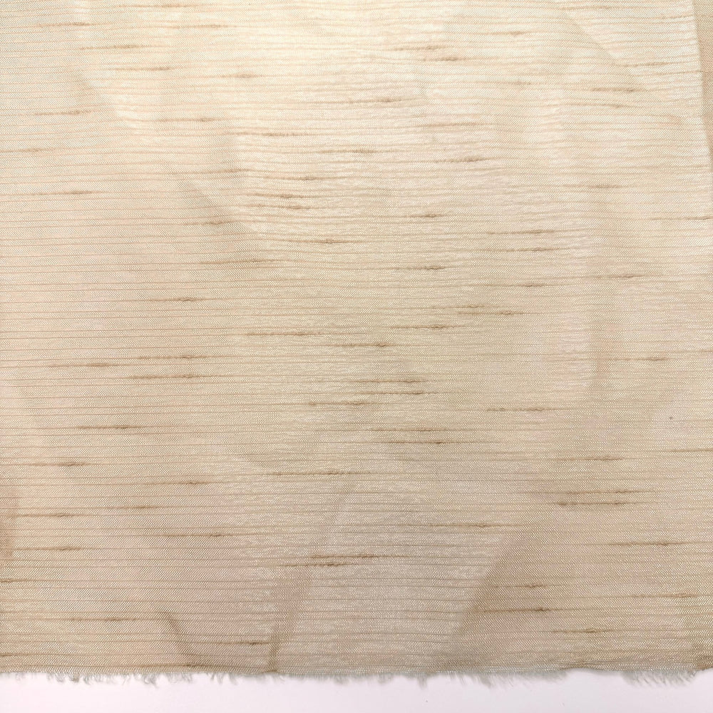 Makers Mingle - Chiffon Polyester Blend Woven - Light Beige Stripes - 1.9M Bundle - True Deadstock fabric Fabric by private - Sustainable Textile | FABCYCLE
