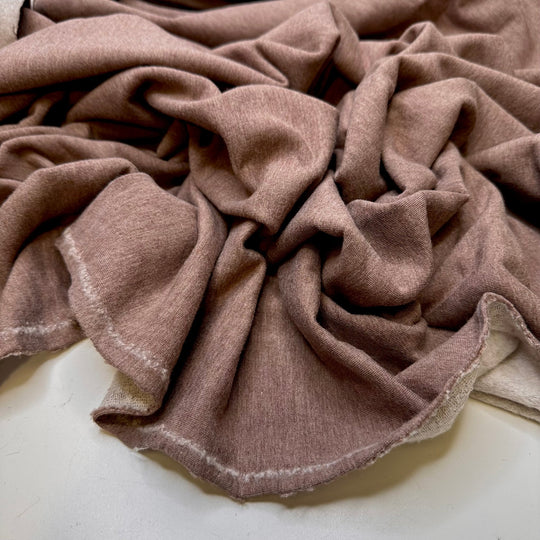 Making A Gingerbread House - Jersey Fleece Bamboo Blend Knit - Light Brown - 1.7M Bundle - True Deadstock fabric Fabric by private - Sustainable Textile | FABCYCLE