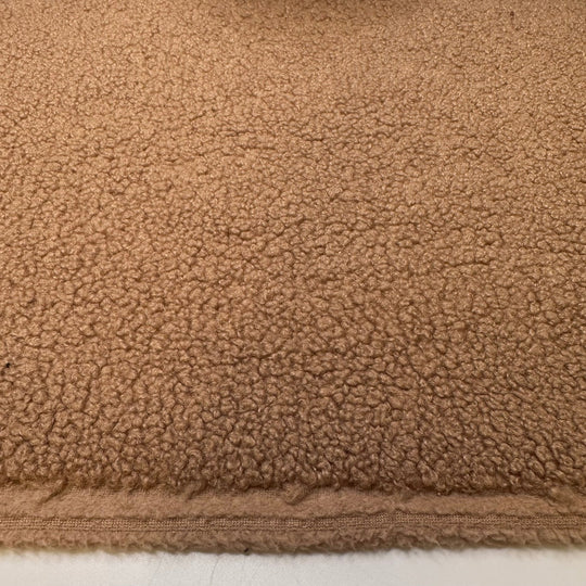 Making A Lean To - Fleece Polyester Blend Knit - Light Beige - 2M Bundle - True Deadstock fabric Fabric by private - Sustainable Textile | FABCYCLE