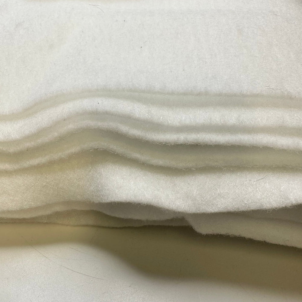 Making A Tree Skirt - Fusible Fleece Poly Woven - White - 2.4M Bundle - True Deadstock fabric Fabric by private - Sustainable Textile | FABCYCLE
