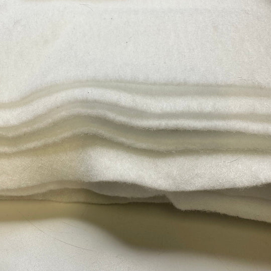 Making A Tree Skirt - Fusible Fleece Poly Woven - White - 2.4M Bundle - True Deadstock fabric Fabric by private - Sustainable Textile | FABCYCLE