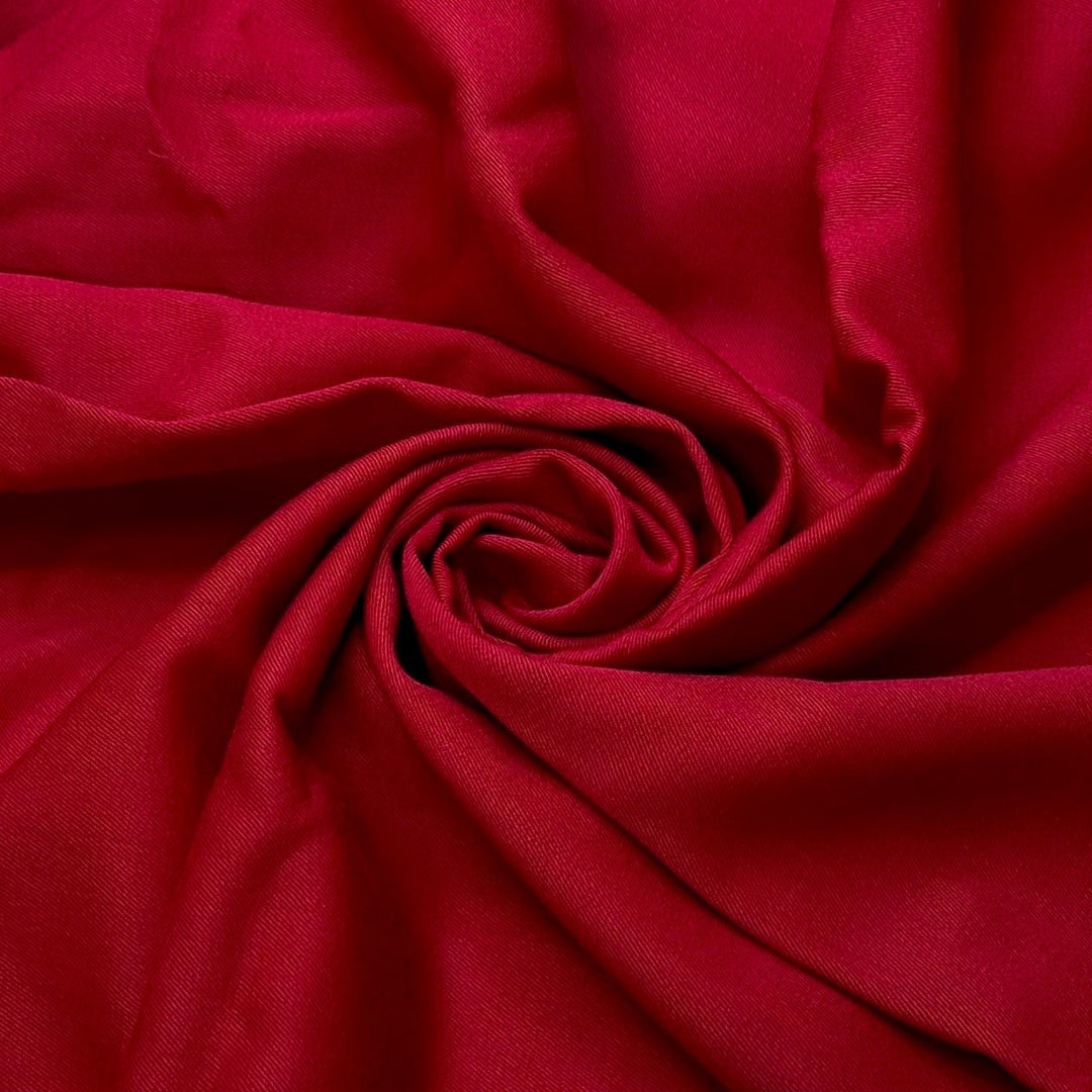 Making A Tux For Santa - Wool Woven - Red - 0.85M Bundle - True Deadstock fabric Fabric by private - Sustainable Textile | FABCYCLE