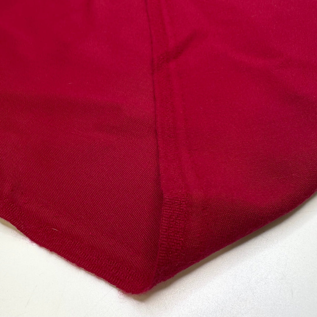 Making A Tux For Santa - Wool Woven - Red - 0.85M Bundle - True Deadstock fabric Fabric by private - Sustainable Textile | FABCYCLE