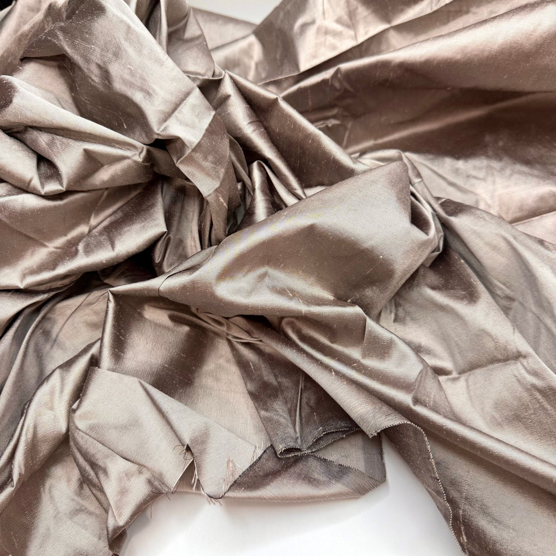 Making An Entrance - Satin Silk Woven - Dark Pink - 0.75M Bundle - True Deadstock fabric Fabric by private - Sustainable Textile | FABCYCLE
