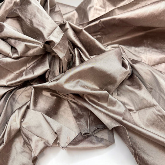 Making An Entrance - Satin Silk Woven - Dark Pink - 0.75M Bundle - True Deadstock fabric Fabric by private - Sustainable Textile | FABCYCLE