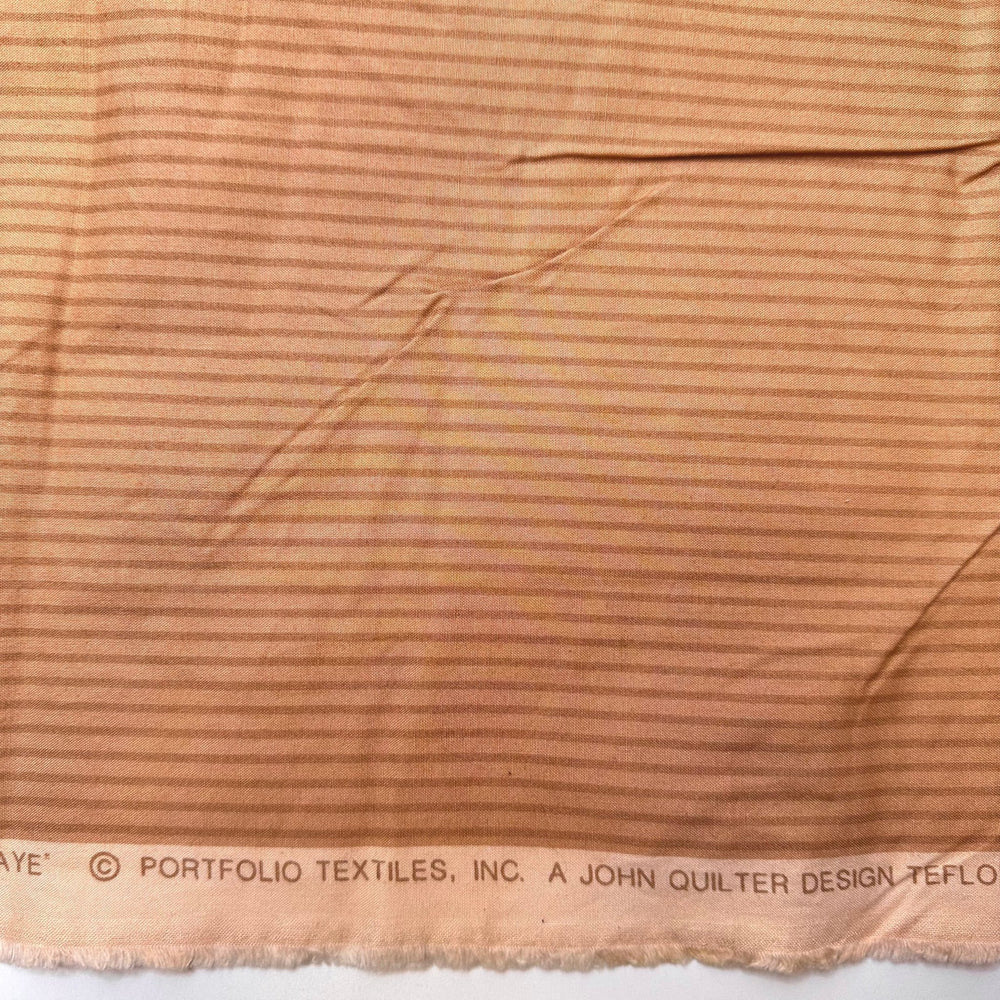 Making Beige Fun - Vintage Cotton Woven - Beige Stripes - 1.5M Bundle - True Deadstock fabric Fabric by private - Sustainable Textile | FABCYCLE