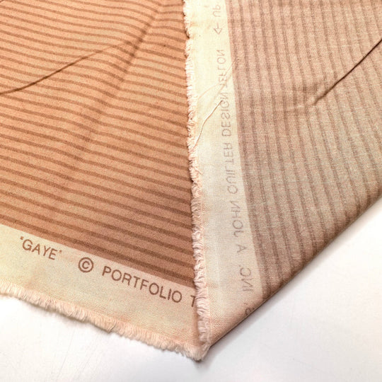 Making Beige Fun - Vintage Cotton Woven - Beige Stripes - 1.5M Bundle - True Deadstock fabric Fabric by private - Sustainable Textile | FABCYCLE