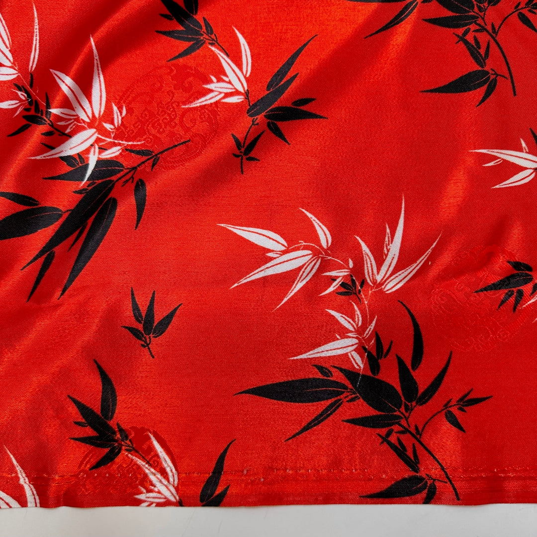 Making Connections - Satin Synthetic Blend Woven - Red Multi Floral - 2.9M Bundle - True Deadstock fabric Fabric by private - Sustainable Textile | FABCYCLE