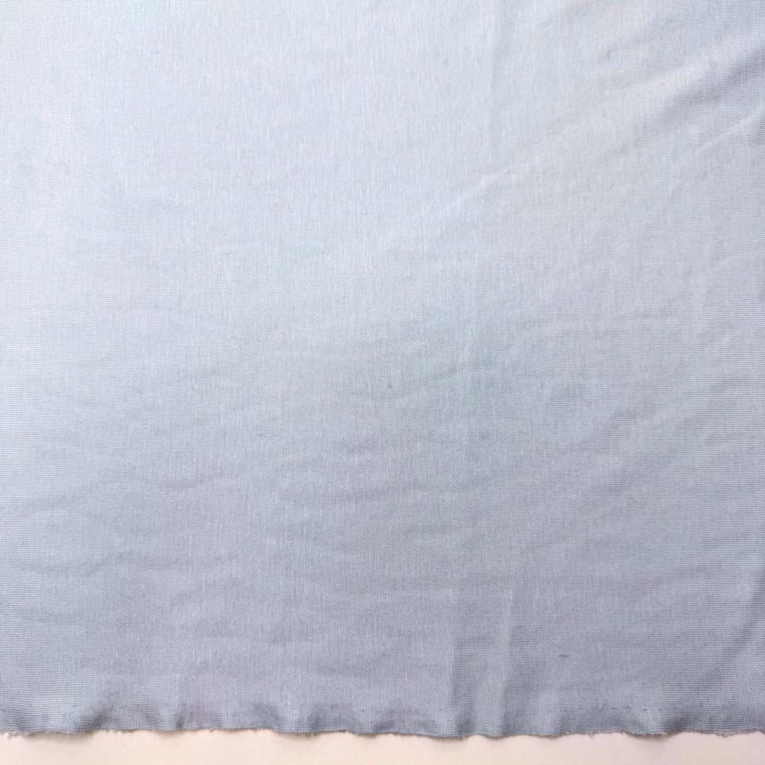 Making Macarons - Rib Knit Cotton Blend Knit - Light Blue - 1.3M Bundle - True Deadstock fabric Fabric by private - Sustainable Textile | FABCYCLE
