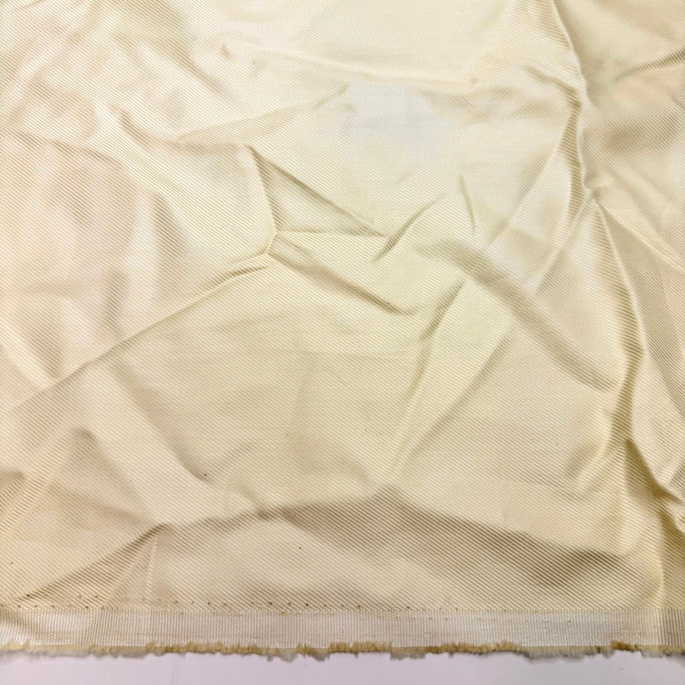 Making Mashed Potatoes - Twill Weave Cotton/Rayon Woven - Dark Cream - 1M Bundle - True Deadstock fabric Fabric by private - Sustainable Textile | FABCYCLE
