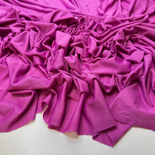 Making Me Blush - Polyester Blend Knit - Magenta - 4M Bundle - True Deadstock fabric Fabric by private - Sustainable Textile | FABCYCLE