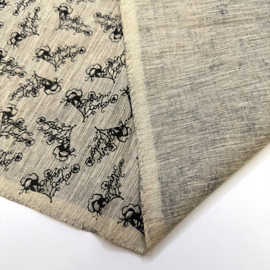 Making My Own Yarn - Twill Weave Organic Cotton Woven - Grey/Beige Organic Cotton - 4M Bundle - True Deadstock fabric Fabric by private - Sustainable Textile | FABCYCLE