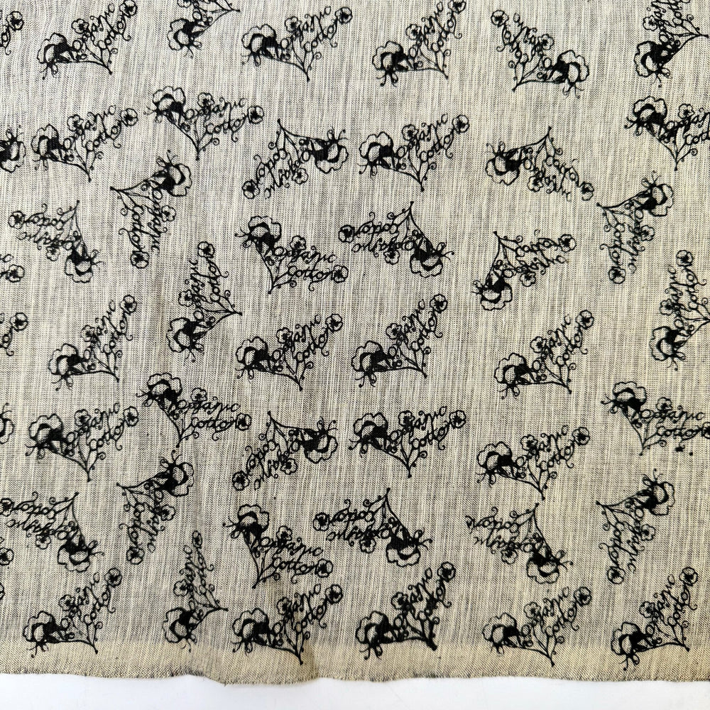 Making My Own Yarn - Twill Weave Organic Cotton Woven - Grey/Beige Organic Cotton - 4M Bundle - True Deadstock fabric Fabric by private - Sustainable Textile | FABCYCLE