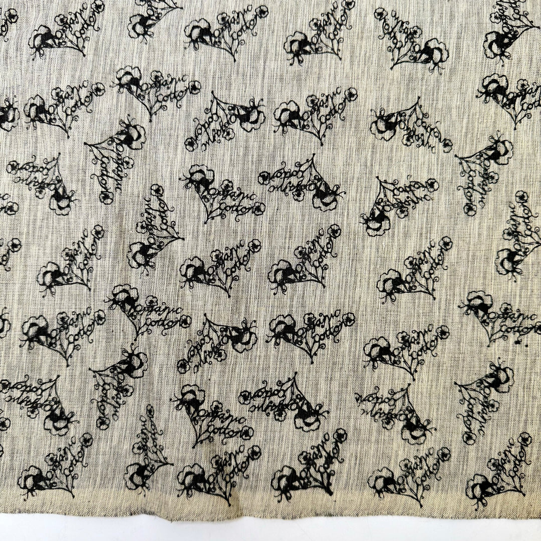 Making My Own Yarn - Twill Weave Organic Cotton Woven - Grey/Beige Organic Cotton - 4M Bundle - True Deadstock fabric Fabric by private - Sustainable Textile | FABCYCLE