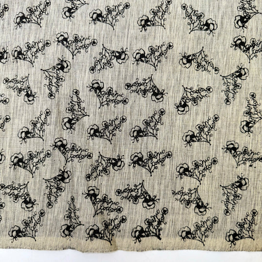 Making My Own Yarn - Twill Weave Organic Cotton Woven - Grey/Beige Organic Cotton - 4M Bundle - True Deadstock fabric Fabric by private - Sustainable Textile | FABCYCLE
