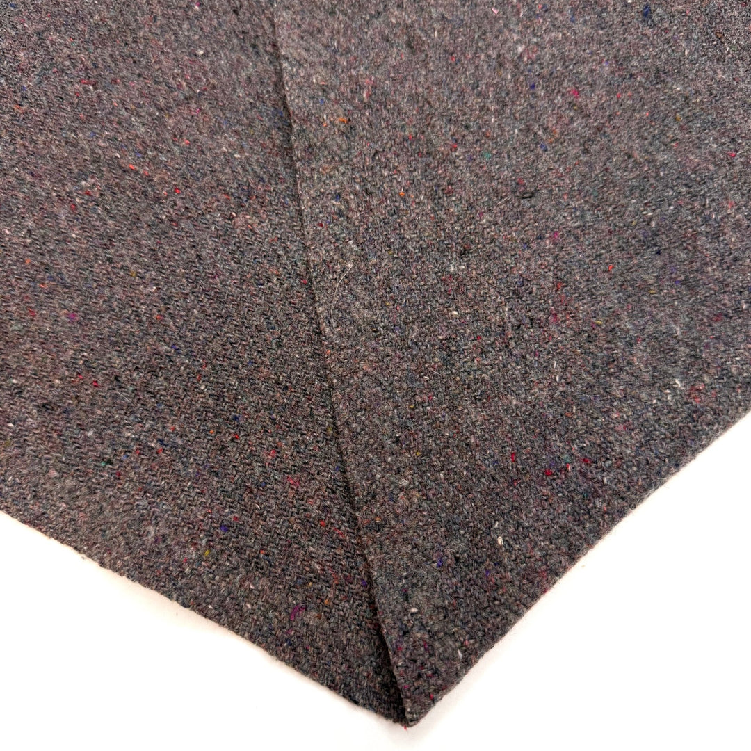 Making My Party Outfit - Tweed Wool/Unknown Reclaimed Fibers Woven - Dark Grey Multi - 1.75M Bundle - True Deadstock fabric Fabric by private - Sustainable Textile | FABCYCLE