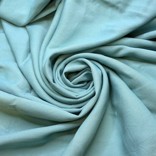 Making New Friends - Cotton Blend Woven - Light Blue - 3M Bundle - True Deadstock fabric Fabric by private - Sustainable Textile | FABCYCLE