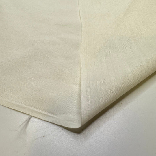 Making Paper Snowflakes - Polyester Blend Woven - Cream - 3.7M Bundle - True Deadstock fabric Fabric by private - Sustainable Textile | FABCYCLE