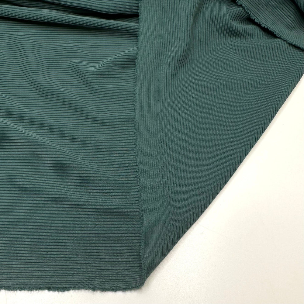 Maleficent's Lounge Wear - Rib Knit Cotton Blend Knit - Green - Bundles - True Deadstock fabric Fabric by private - Sustainable Textile | FABCYCLE