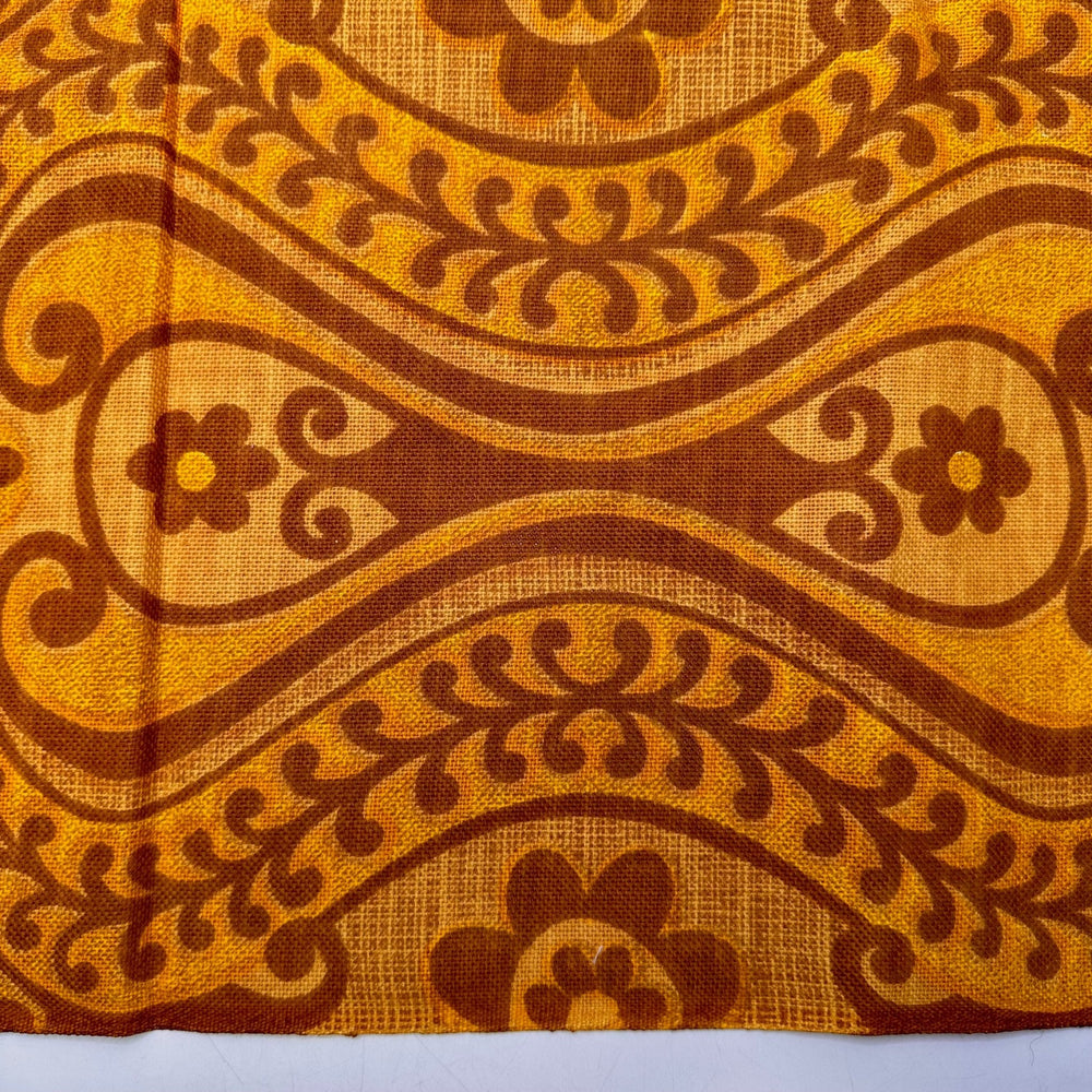 Maple Syrup - Cotton Blend Woven - Beige/Yellow Floral - 0.8M Bundle - True Deadstock fabric Fabric by private - Sustainable Textile | FABCYCLE