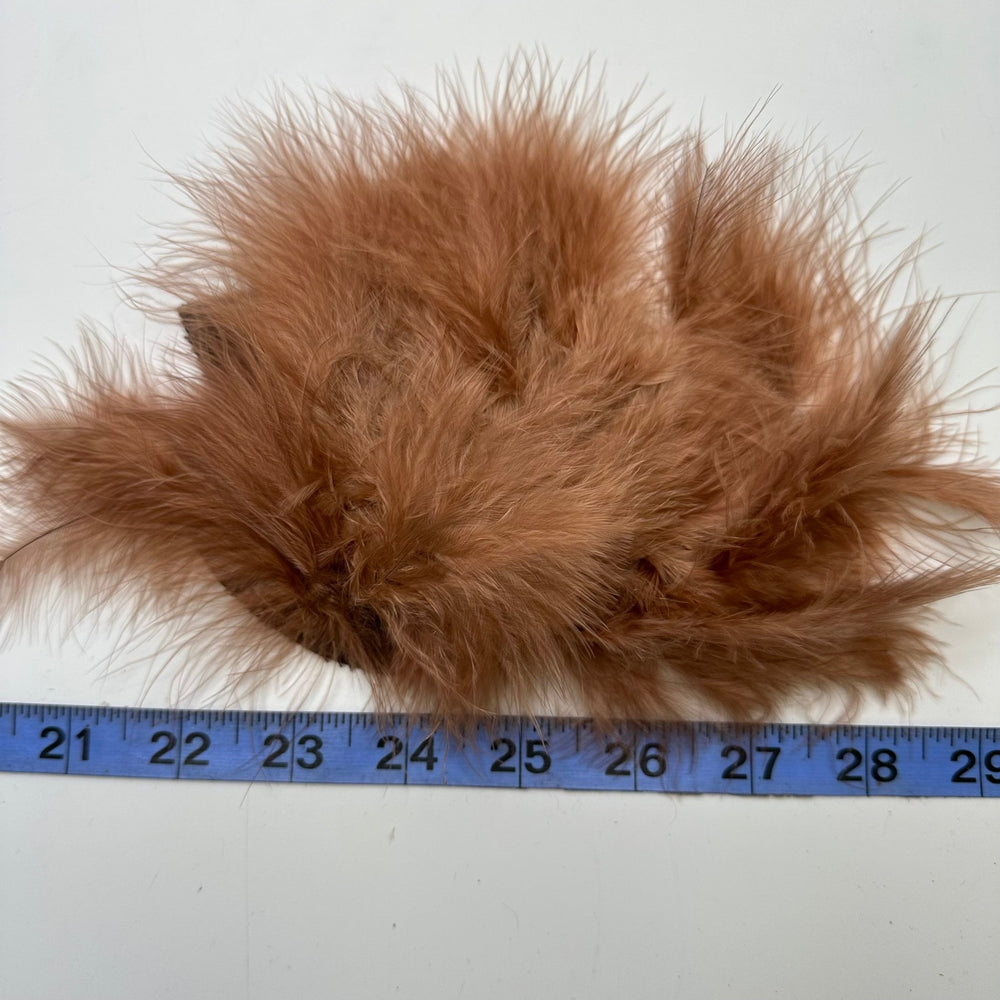 Marabou Hat Piece Feathers - Beige - Individual - True Deadstock supplies Fabric by private - Sustainable Textile | FABCYCLE